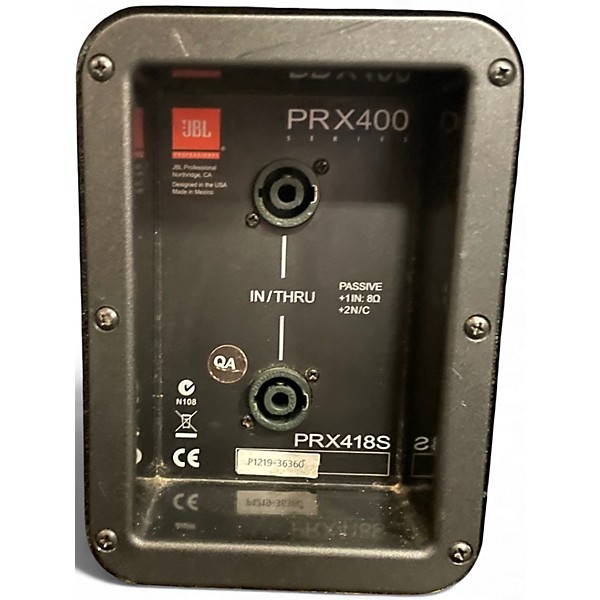 Used JBL PRX418S Unpowered Subwoofer