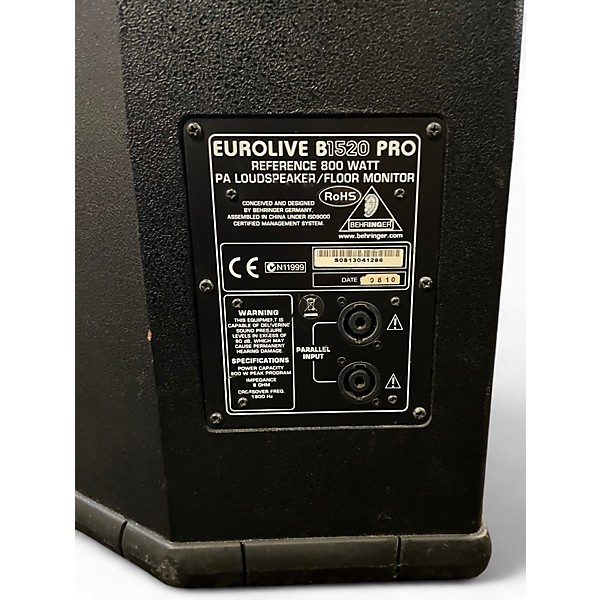 Used Behringer EUROLIVE B1520 Unpowered Speaker