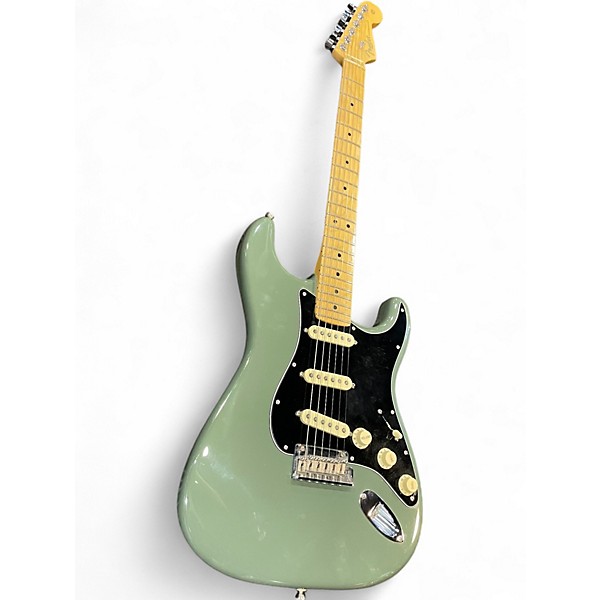 Used Fender American Standard Stratocaster Green Solid Body Electric Guitar
