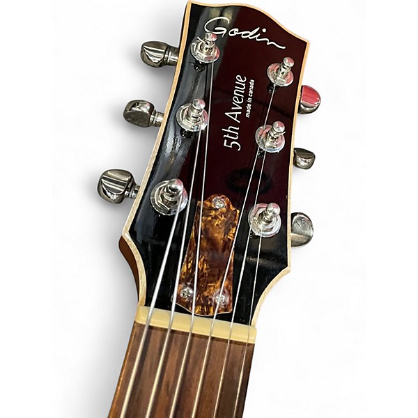 Used Godin 5th Avenue Kingpin II 2 Color Sunburst Hollow Body Electric Guitar