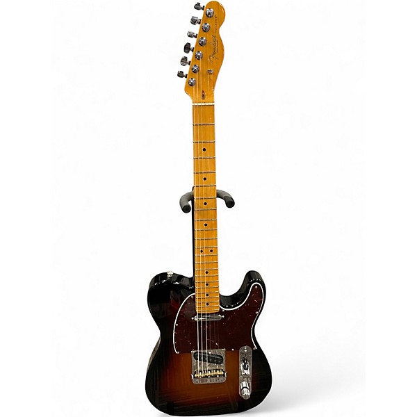 Used Fender American Professional II Telecaster 3 Tone Sunburst Solid Body Electric Guitar