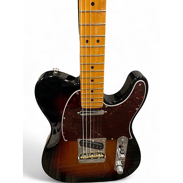 Used Fender American Professional II Telecaster 3 Tone Sunburst Solid Body Electric Guitar