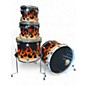 Used 1996 DW 4 Piece Pre-Collectors Tribal Flame Custom Graphic Drum Kit thumbnail
