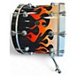 Used 1996 DW 4 Piece Pre-Collectors Tribal Flame Custom Graphic Drum Kit
