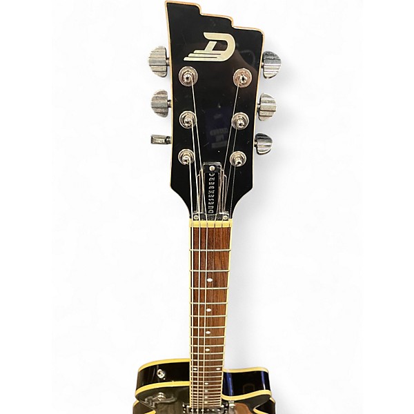 Used Duesenberg Starplayer TV Black Galaxy Sparkle Hollow Body Electric Guitar