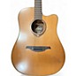 Used Lag Guitars T200DCE Natural Acoustic Electric Guitar