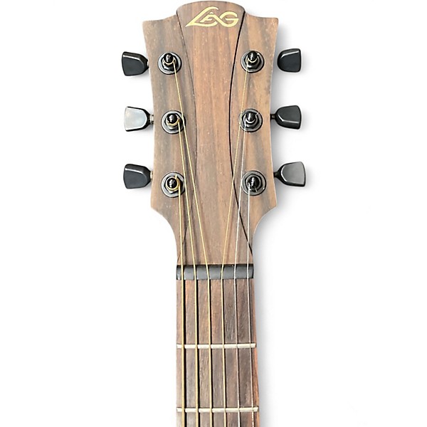Used Lag Guitars T200DCE Natural Acoustic Electric Guitar