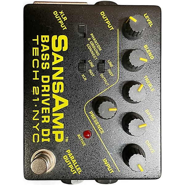 Used Tech 21 Sansamp PBDR Bass Driver DI Bass Effect Pedal