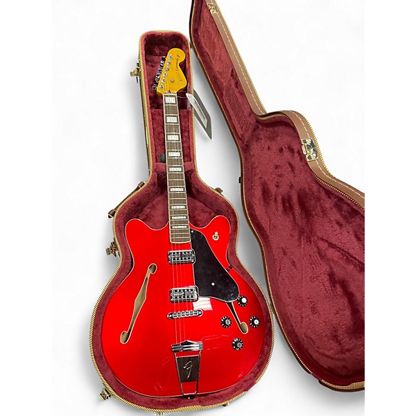 Used 2014 Fender Coronado II red Hollow Body Electric Guitar