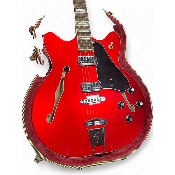 Used 2014 Fender Coronado II red Hollow Body Electric Guitar