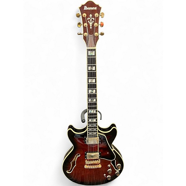 Used Ibanez AM153 Vintage Sunburst Hollow Body Electric Guitar