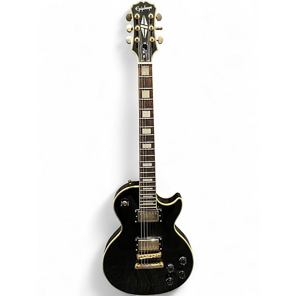Used Epiphone Les Paul Custom Ebony Solid Body Electric Guitar