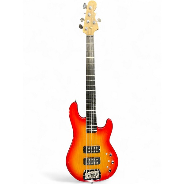 Used G&L USA L2500 5 String Cherry Sunburst Electric Bass Guitar