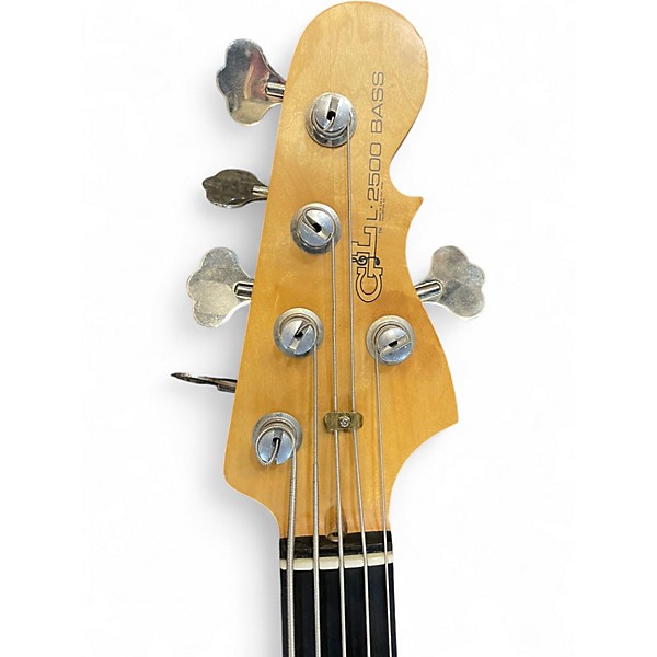 Used G&L USA L2500 5 String Cherry Sunburst Electric Bass Guitar