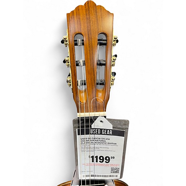 Used De Cascia Sylvia Cedar Top Natural Classical Acoustic Guitar