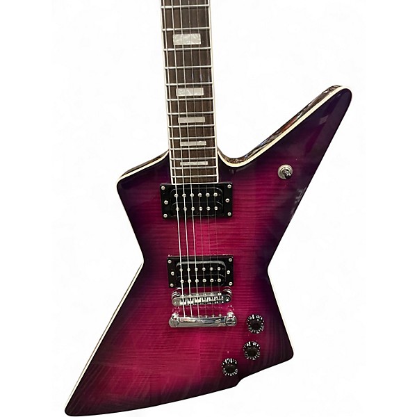 Used Firefly CLASSIC Purple Solid Body Electric Guitar