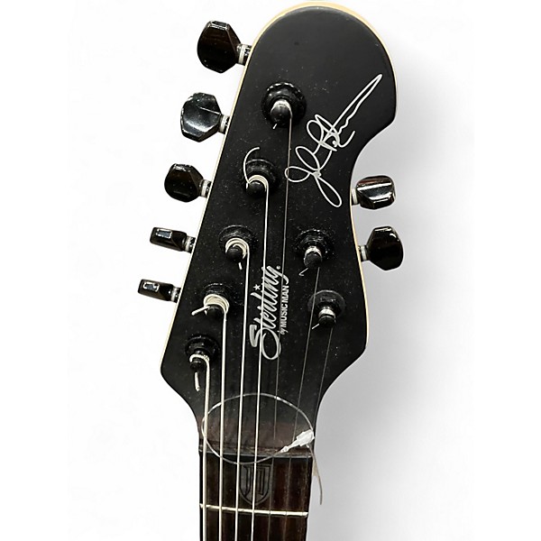 Used Sterling by Music Man John Petrucci JP157 7 String Black Solid Body Electric Guitar