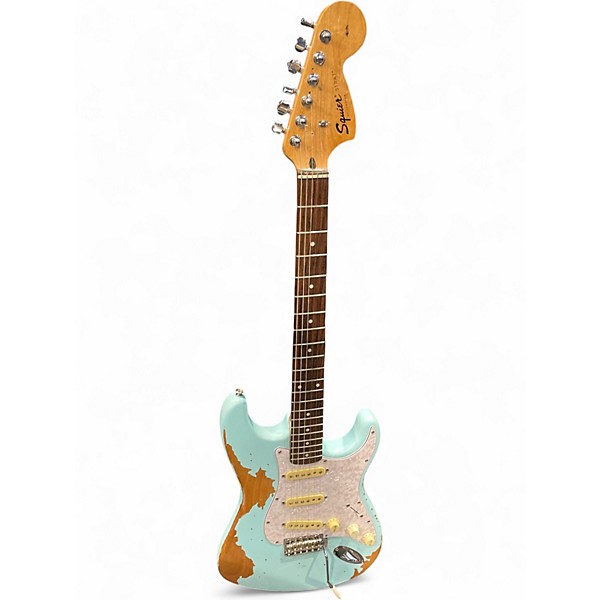 Used Squier Affinity Stratocaster Blue Solid Body Electric Guitar