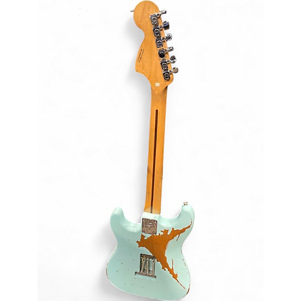 Used Squier Affinity Stratocaster Blue Solid Body Electric Guitar
