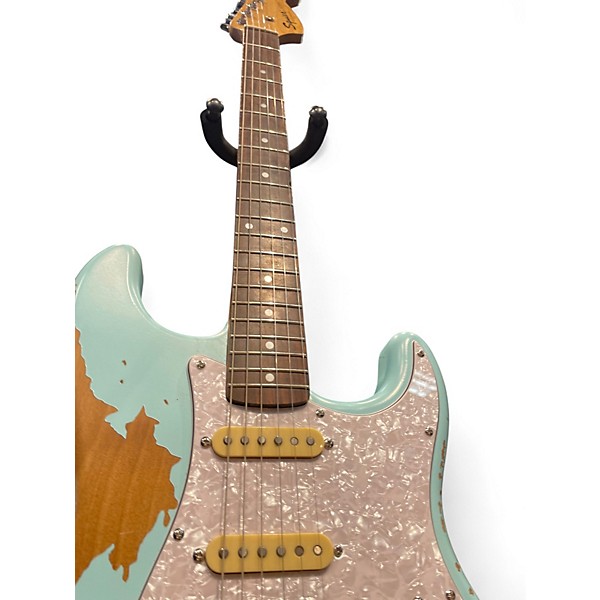 Used Squier Affinity Stratocaster Blue Solid Body Electric Guitar
