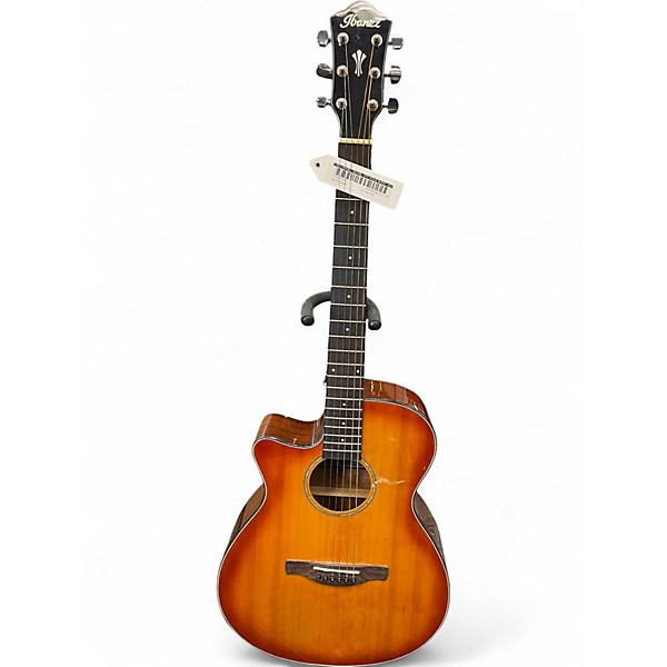 Used Ibanez AEG58L-VVH Violin Burst Acoustic Guitar