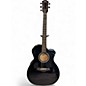 Used Taylor 214CE Deluxe Black Acoustic Electric Guitar thumbnail