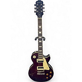 Used 2011 Epiphone Les Paul Traditional Pro Wine Red Solid Body Electric Guitar