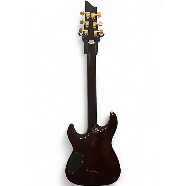 Used Schecter Guitar Research CLASSIC DIAMOND SERIES BROWN Solid Body Electric Guitar