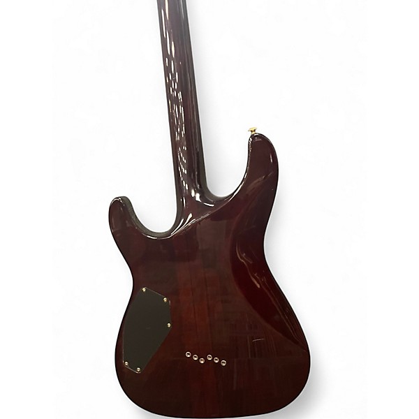 Used Schecter Guitar Research CLASSIC DIAMOND SERIES BROWN Solid Body Electric Guitar