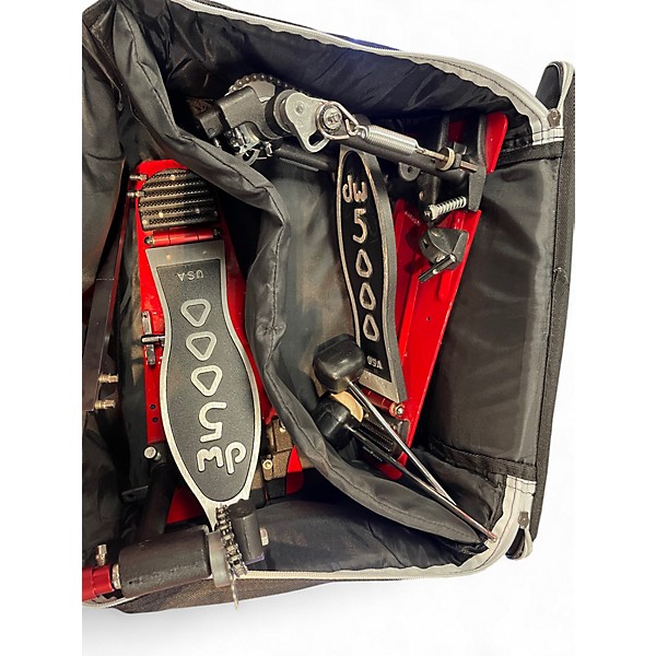 Used DW 5000 Series Double Double Bass Drum Pedal