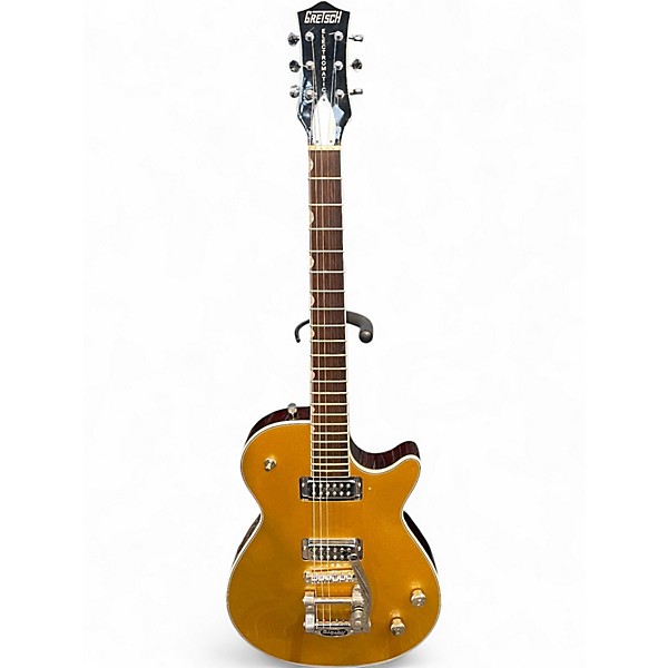 Used Gretsch Guitars JET SINGLE CUT MINI HUMBUCKER Gold Top Solid Body Electric Guitar