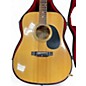 Used Penco 6 String Acoustic Natural Acoustic Guitar
