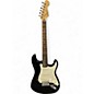 Used Squier Standard Stratocaster Black and White Solid Body Electric Guitar thumbnail