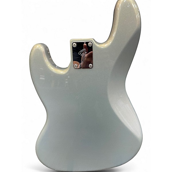 Used 2020 Fender Player Jazz Bass Silver Electric Bass Guitar