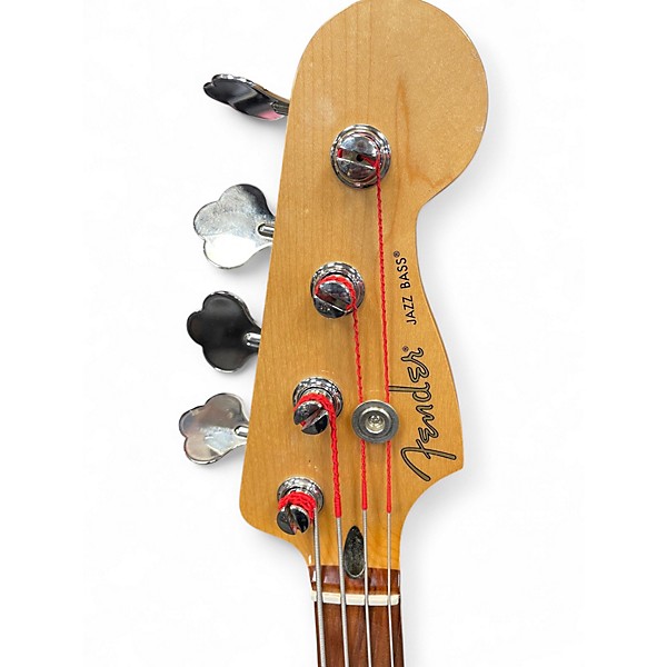 Used 2020 Fender Player Jazz Bass Silver Electric Bass Guitar