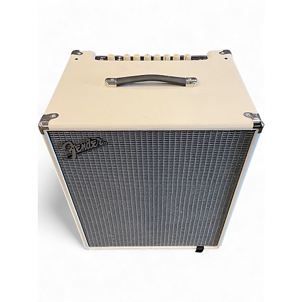 Used Fender Rumble 500 V3 2x10 Ivory Bass Combo Amp