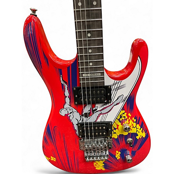 Used Ibanez 20TH ANNIVERSARY JS20S RED SILVER SURFER GRAPHIC Solid Body Electric Guitar
