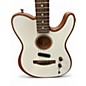 Used Fender Acoustasonic Player Telecaster ATOMIC WHITE Acoustic Electric Guitar