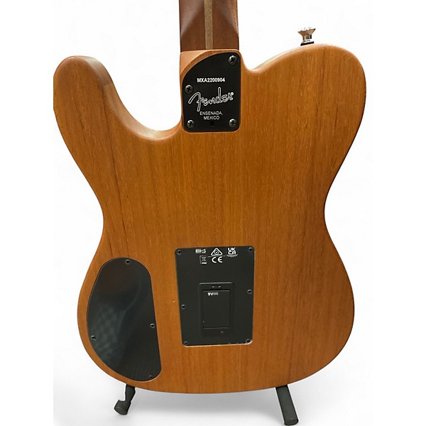 Used Fender Acoustasonic Player Telecaster ATOMIC WHITE Acoustic Electric Guitar