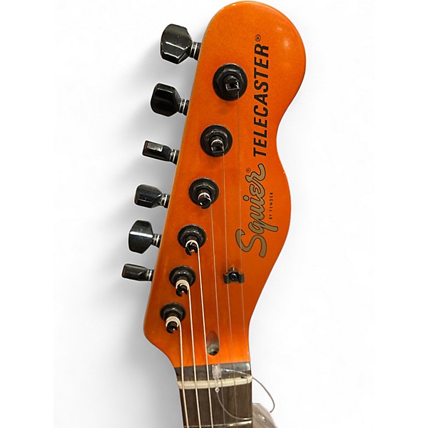 Used Squier Affinity Telecaster Metallic Orange Solid Body Electric Guitar