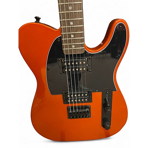 Used Squier Affinity Telecaster Metallic Orange Solid Body Electric Guitar