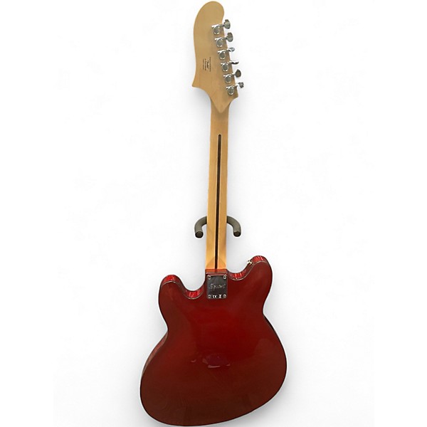 Used Squier Affinity Series Starcaster Red Hollow Body Electric Guitar