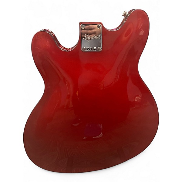 Used Squier Affinity Series Starcaster Red Hollow Body Electric Guitar