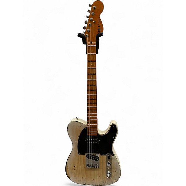 Used Mjt VTT Tele Aged Aged White Solid Body Electric Guitar