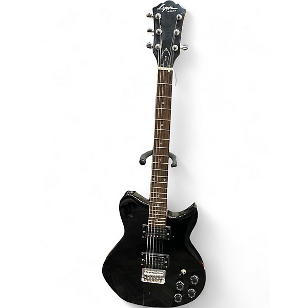 Used Lyon By Washburn LI15 Black Solid Body Electric Guitar