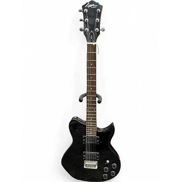 Used Lyon By Washburn LI15 Black Solid Body Electric Guitar