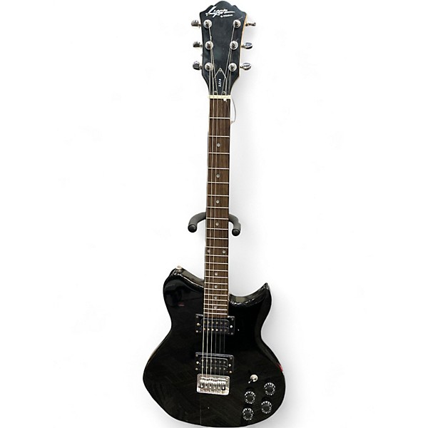Used Lyon By Washburn LI15 Black Solid Body Electric Guitar