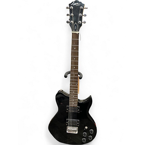Used Lyon By Washburn LI15 Black Solid Body Electric Guitar
