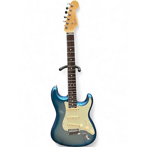 Used Fender American Elite Stratocaster Blue Burst Solid Body Electric Guitar