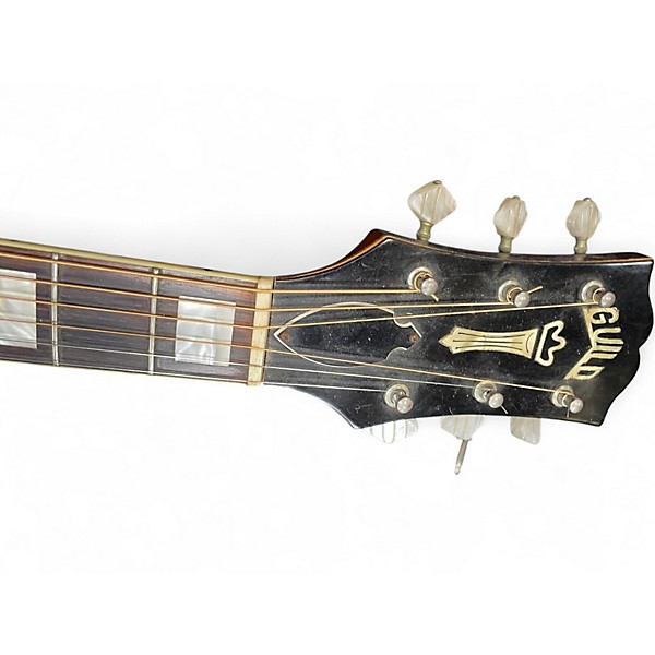 Vintage 1960s Guild x175 Sunburst Hollow Body Electric Guitar